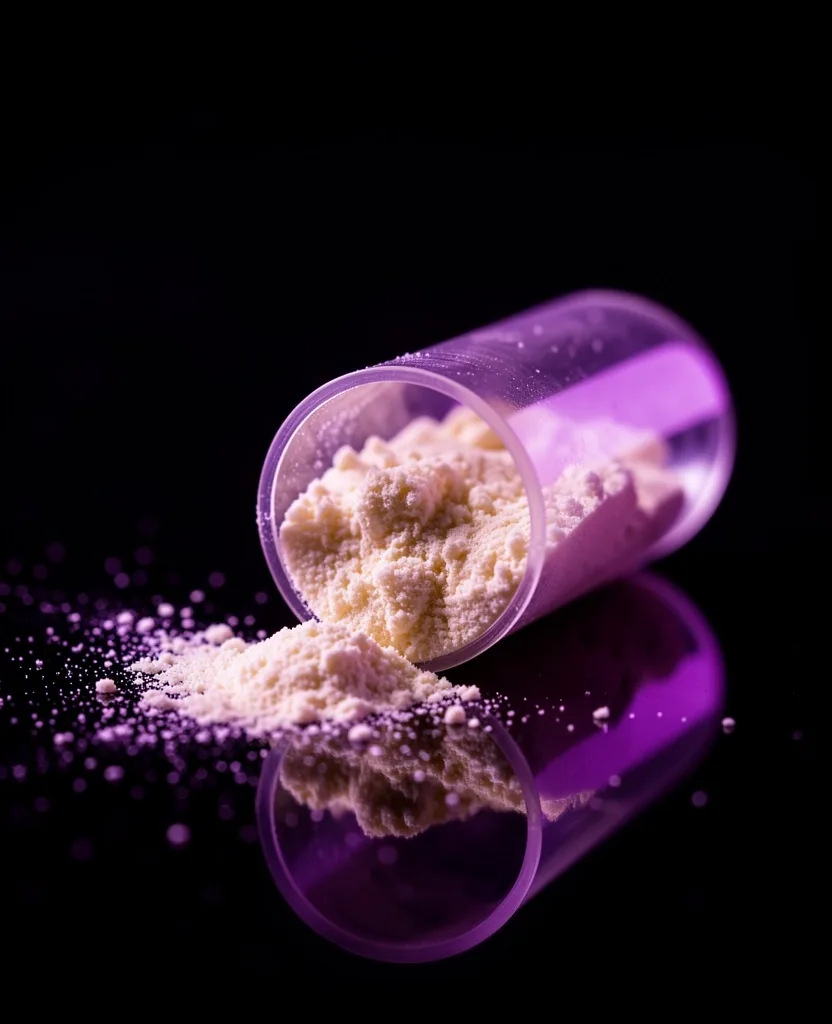 Cross-section of a supplement capsule